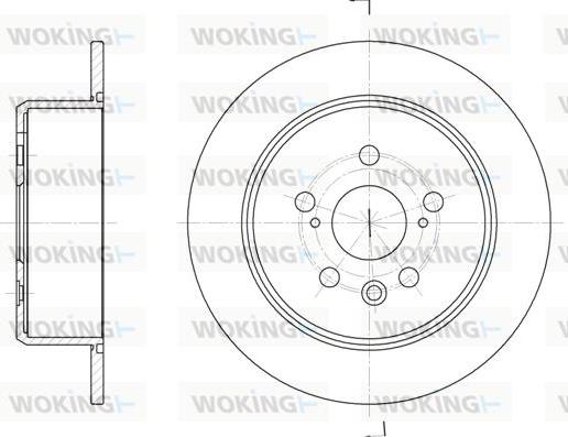 Woking D61934.00 - Тормозной диск autospares.lv