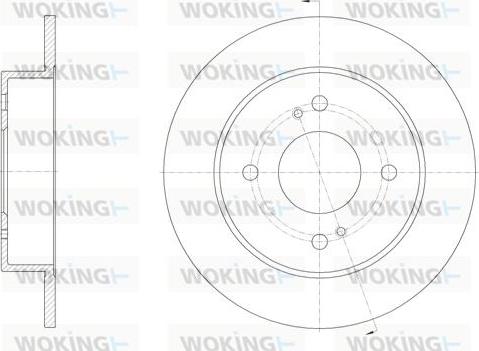 Woking D61924.00 - Тормозной диск autospares.lv