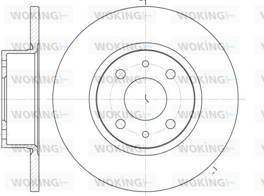 Woking D6192.00 - Тормозной диск autospares.lv