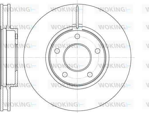 Woking D61927.10 - Тормозной диск autospares.lv