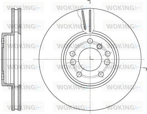 Woking D61975.10 - Тормозной диск autospares.lv