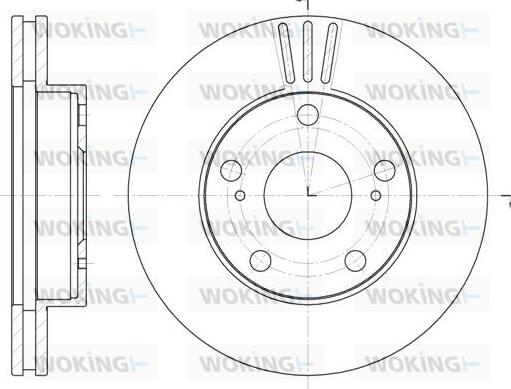 Woking D61976.10 - Тормозной диск autospares.lv