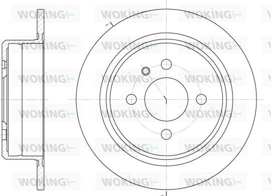 Woking D6197.00 - Тормозной диск autospares.lv