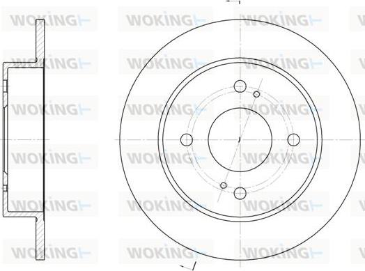 Woking D61978.00 - Тормозной диск autospares.lv