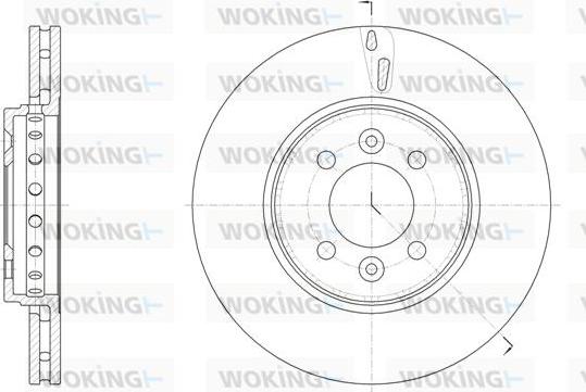 Woking D61499.10 - Тормозной диск autospares.lv