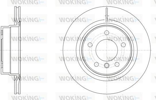 Woking D61495.10 - Тормозной диск autospares.lv