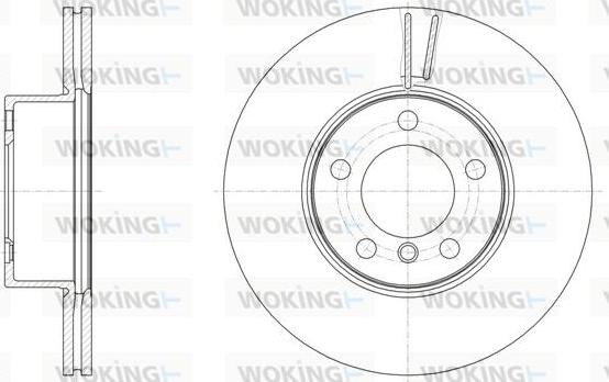 Woking D61496.10 - Тормозной диск autospares.lv