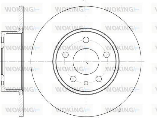 Woking D6149.00 - Тормозной диск autospares.lv