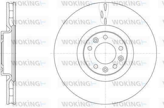 Woking D61498.10 - Тормозной диск autospares.lv