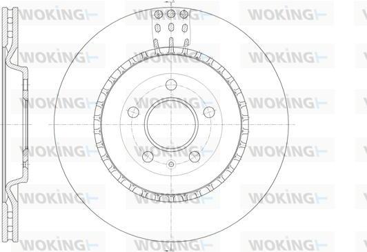 Woking D61492.10 - Тормозной диск autospares.lv