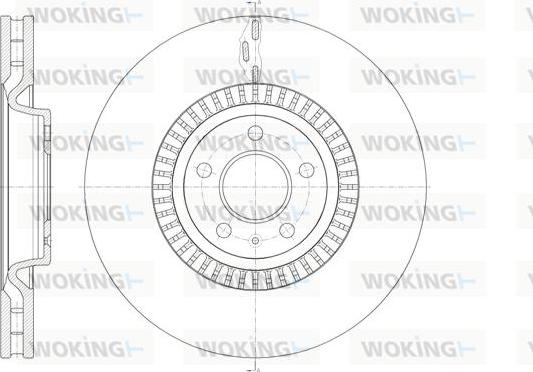 Woking D61446.10 - Тормозной диск autospares.lv