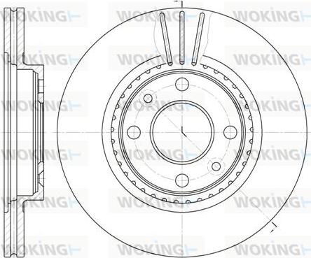 Woking D6144.10 - Тормозной диск autospares.lv