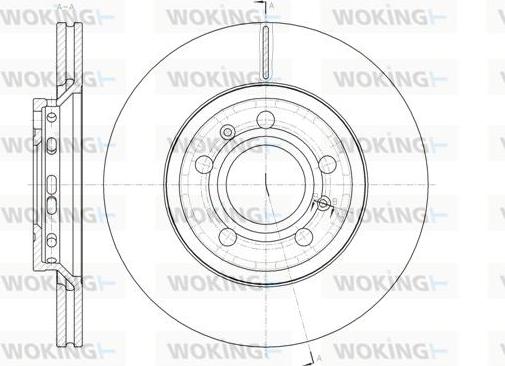 Woking D61447.10 - Тормозной диск autospares.lv