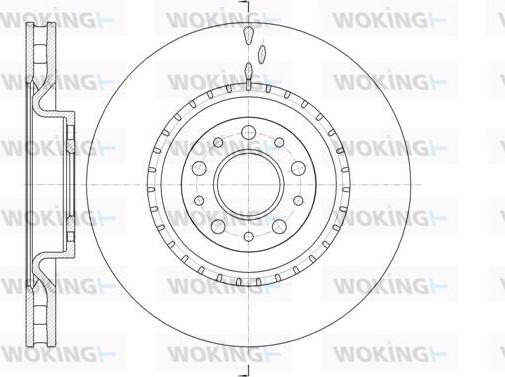 Woking D61458.10 - Тормозной диск autospares.lv