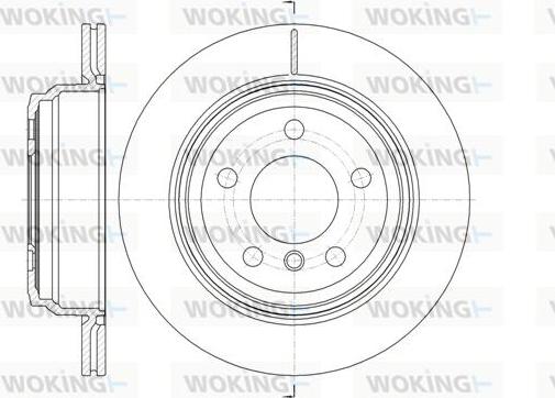 Woking D61453.10 - Тормозной диск autospares.lv