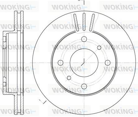 Woking D6146.10 - Тормозной диск autospares.lv