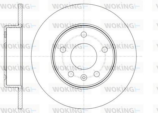 Woking D61468.00 - Тормозной диск autospares.lv