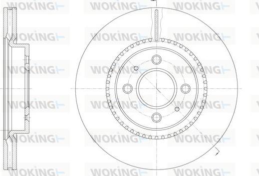 Woking D61463.10 - Тормозной диск autospares.lv