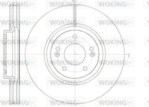 Woking D61462.10 - Тормозной диск autospares.lv