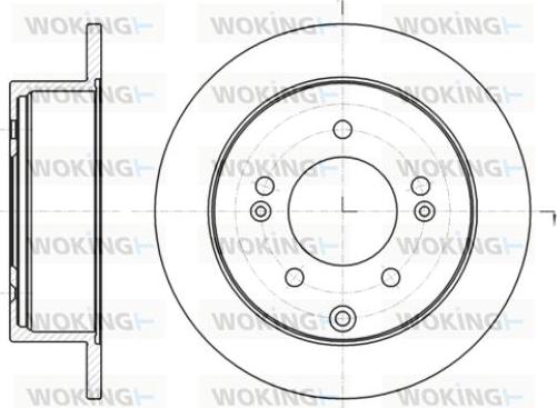 Woking D61401.00 - Тормозной диск autospares.lv