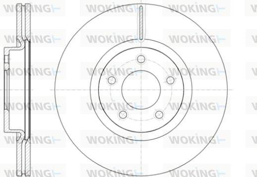 Woking D61403.10 - Тормозной диск autospares.lv