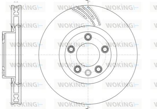 Woking D61419.10 - Тормозной диск autospares.lv