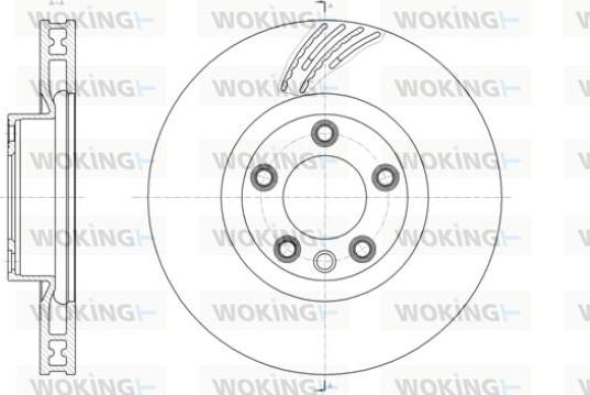 Woking D61419.11 - Тормозной диск autospares.lv