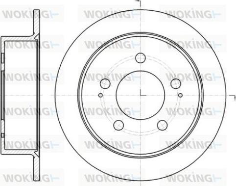 Woking D61414.00 - Тормозной диск autospares.lv