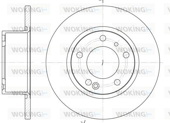 Woking D6141.00 - Тормозной диск autospares.lv