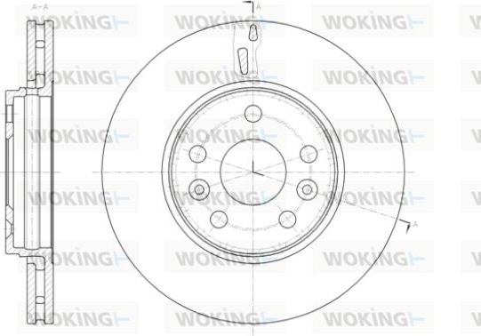 Woking D61411.10 - Тормозной диск autospares.lv