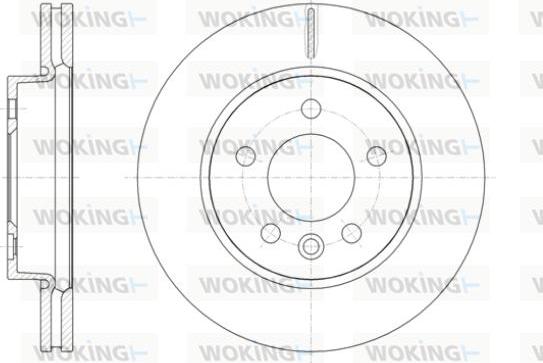 Woking D61418.10 - Тормозной диск autospares.lv