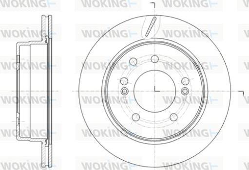 Woking D61413.10 - Тормозной диск autospares.lv