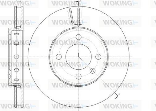 Woking D61484.10 - Тормозной диск autospares.lv