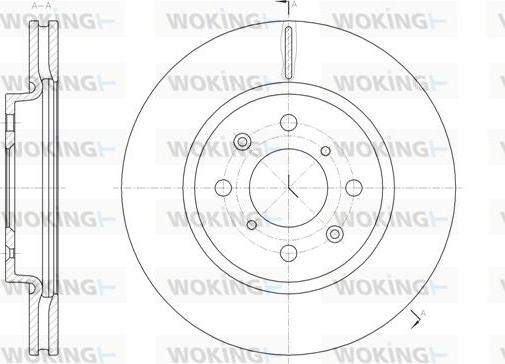 Woking D61481.10 - Тормозной диск autospares.lv