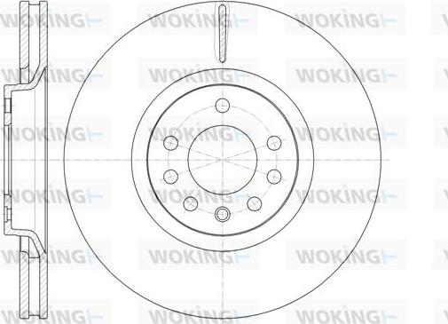 Woking D61488.10 - Тормозной диск autospares.lv