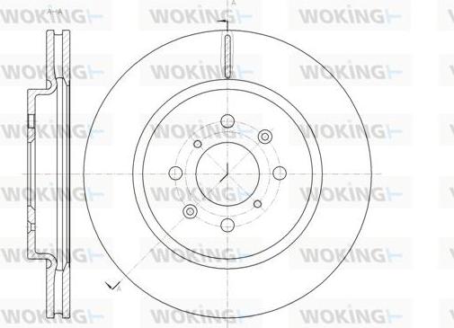 Woking D61482.10 - Тормозной диск autospares.lv