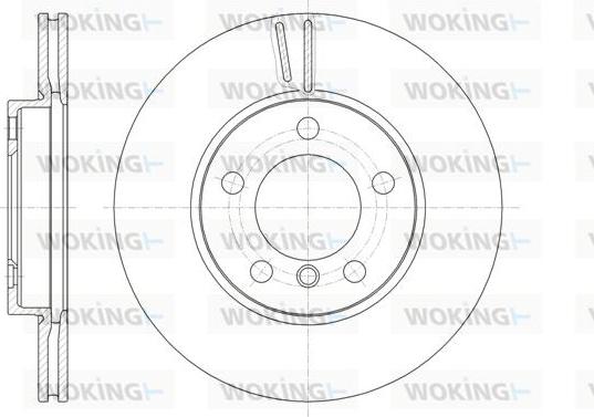 Woking D61439.10 - Тормозной диск autospares.lv