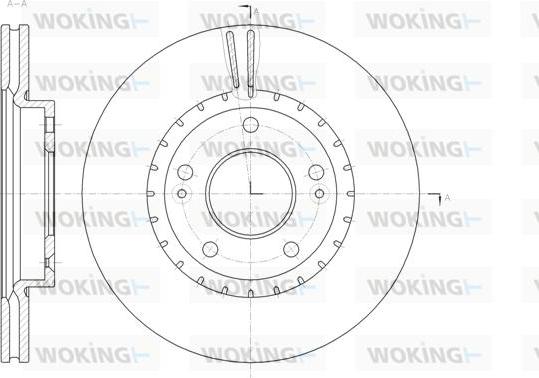 Woking D61434.10 - Тормозной диск autospares.lv