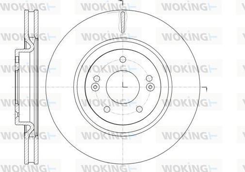 Woking D61436.10 - Тормозной диск autospares.lv