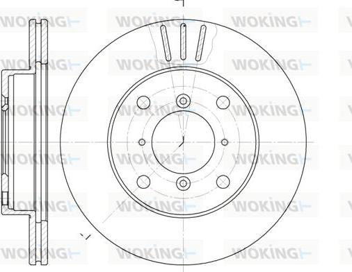 Woking D6143.10 - Тормозной диск autospares.lv