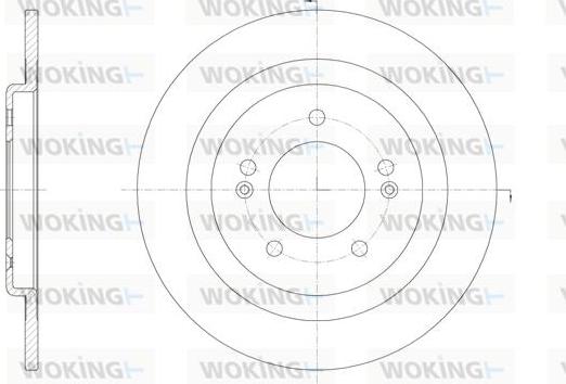 Woking D61438.00 - Тормозной диск autospares.lv