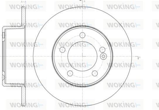 Woking D61433.00 - Тормозной диск autospares.lv