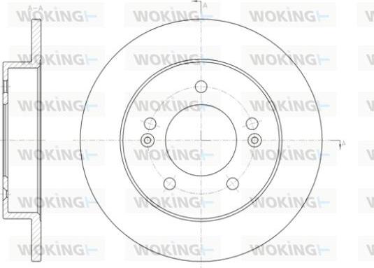 Woking D61432.00 - Тормозной диск autospares.lv