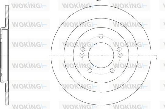 Woking D61437.00 - Тормозной диск autospares.lv