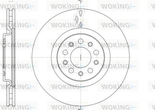 Woking D61429.10 - Тормозной диск autospares.lv