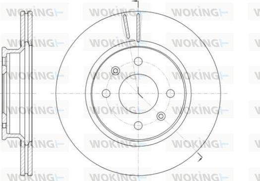 Woking D61424.10 - Тормозной диск autospares.lv