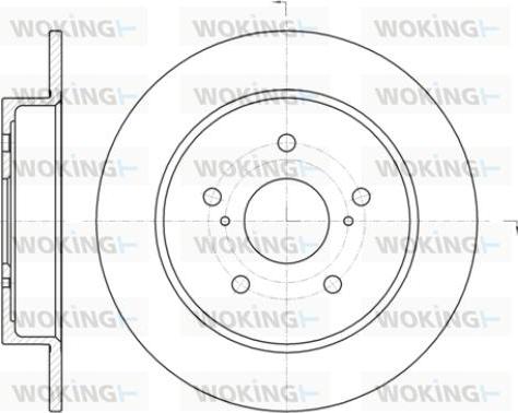 Woking D61425.00 - Тормозной диск autospares.lv