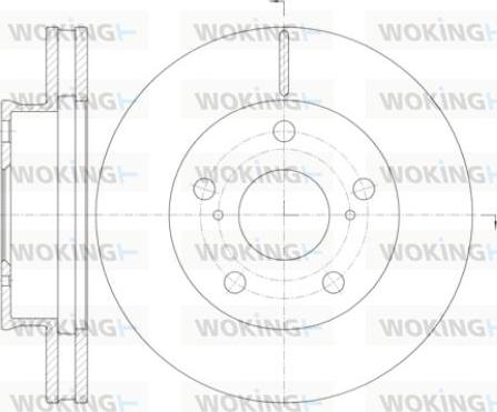 Woking D61421.10 - Тормозной диск autospares.lv