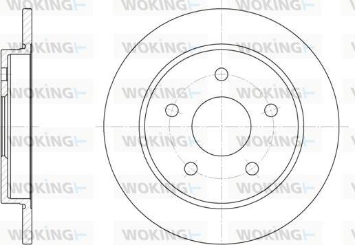 Woking D6147.00 - Тормозной диск autospares.lv