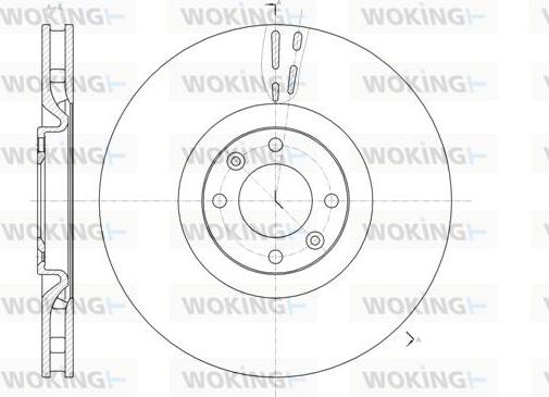 Woking D61470.10 - Тормозной диск autospares.lv